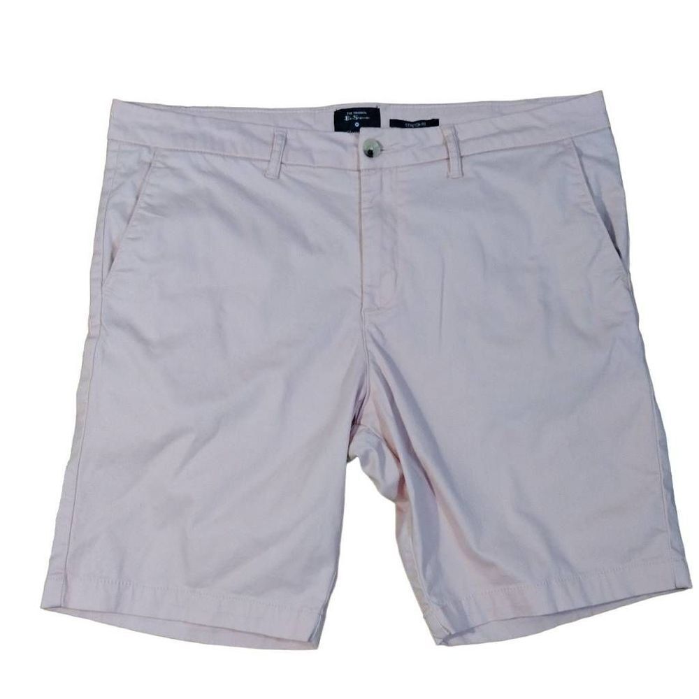 Ben Sherman Pale Pink Flat Front Golf Shorts 38
